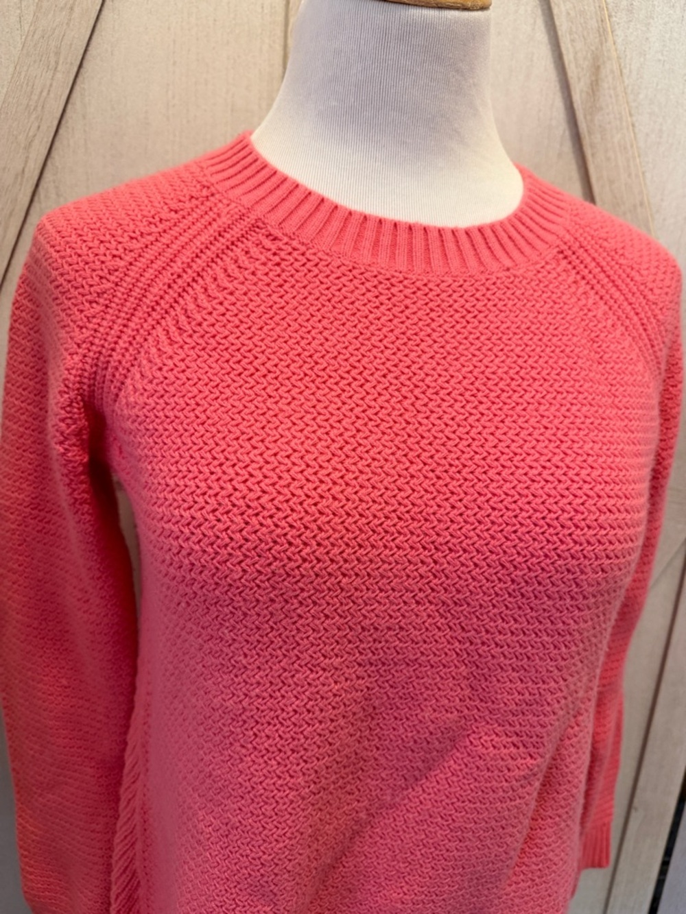 Talbots Coral Pink Crewneck Sweater